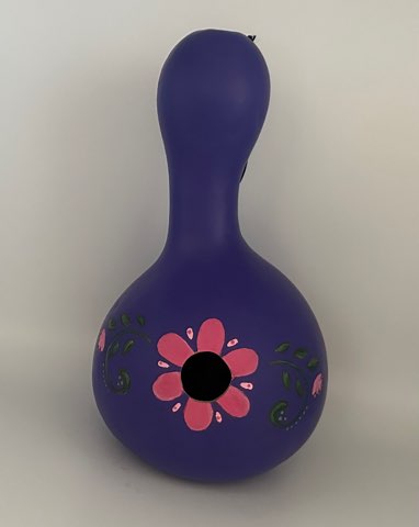 Birdhouse Purple/Pink Flower BH024