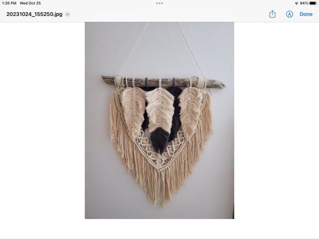 Macrame Feather Hanger