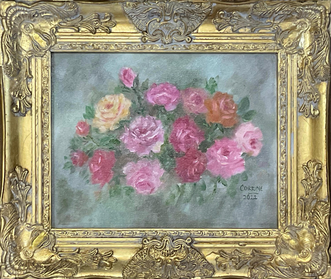 Roses In a Gold Frame