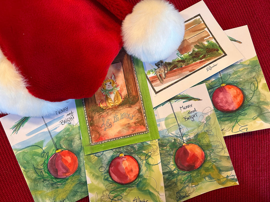 Original Watercolour Christmas Card