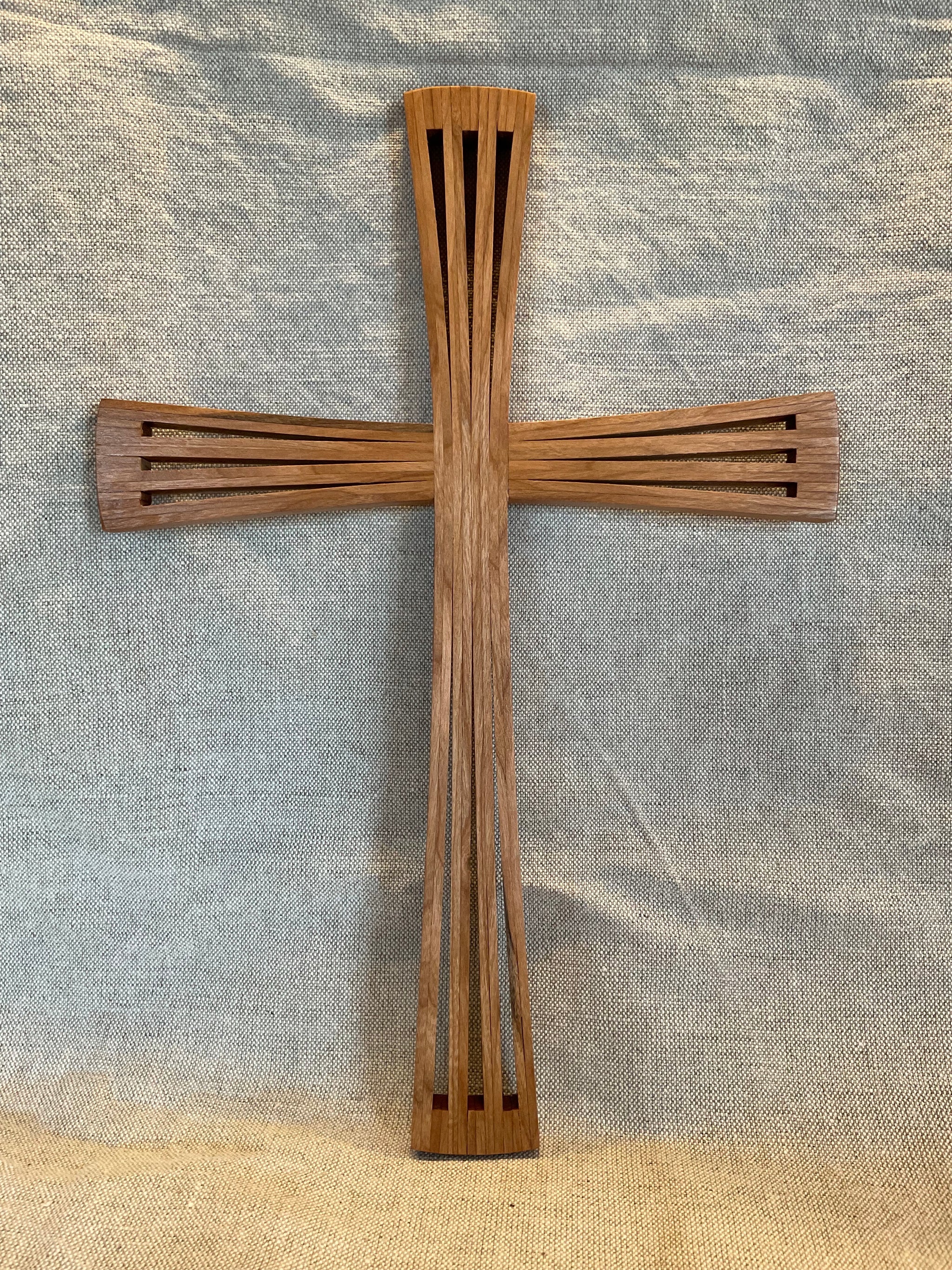Wooden Cross - Cherry Wood – The Vault Cultural Collective