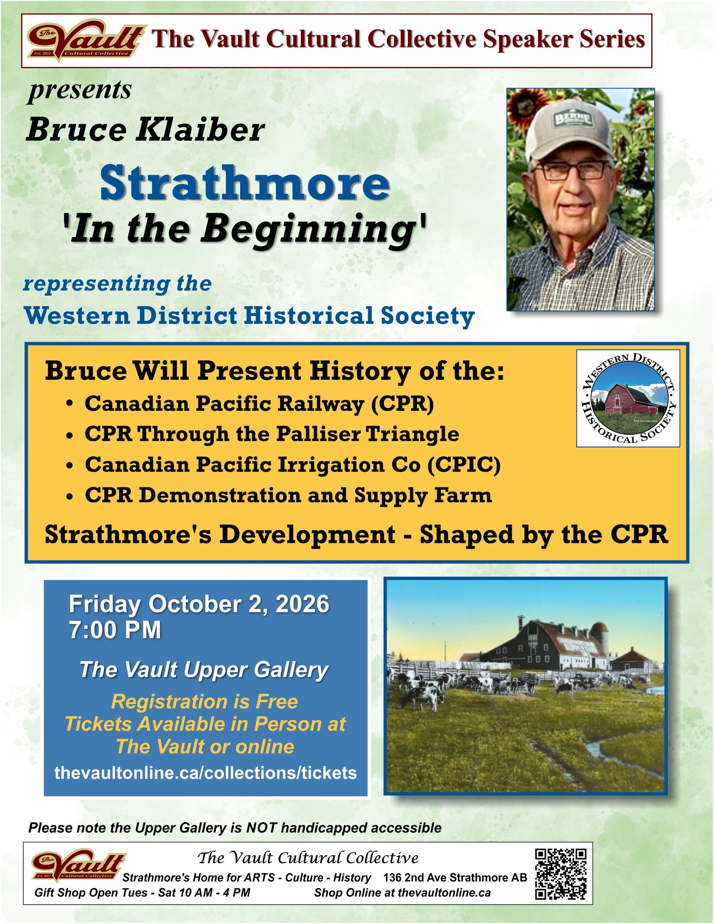 In the Beginning .......Speaker Series featuring Bruce Klaiber
