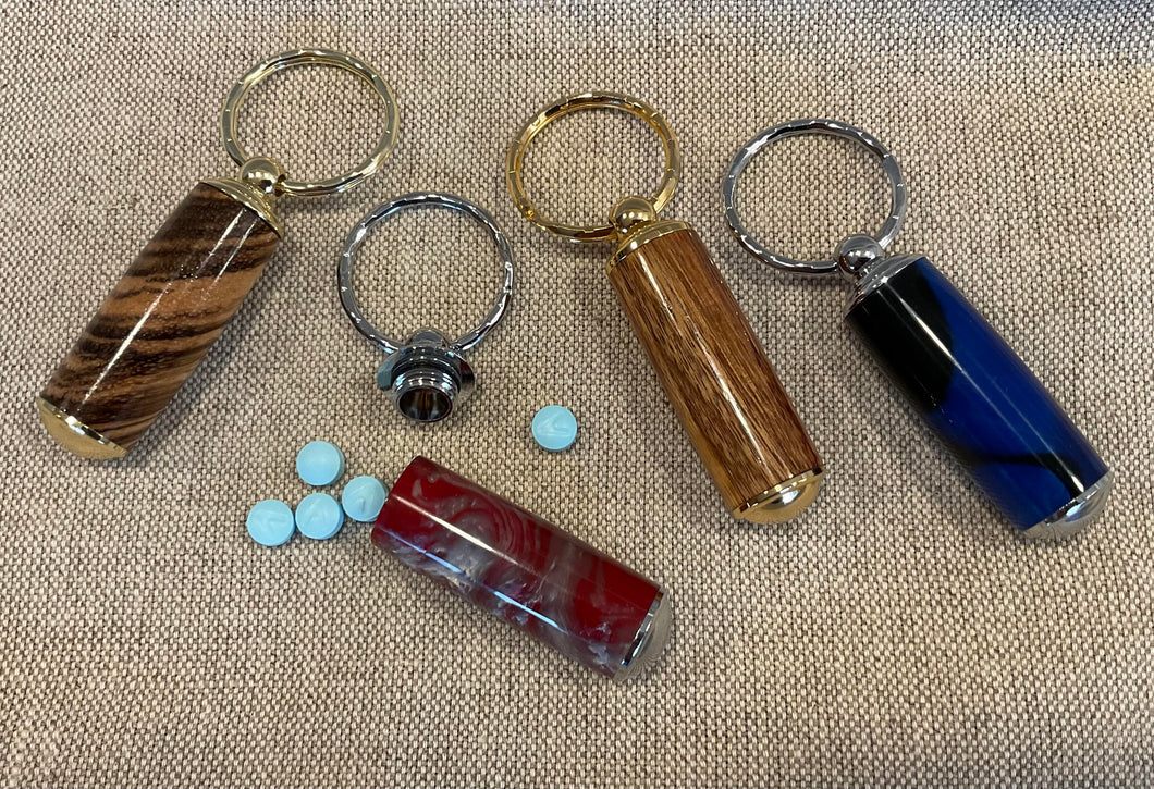 Key Chain with Pill Storage