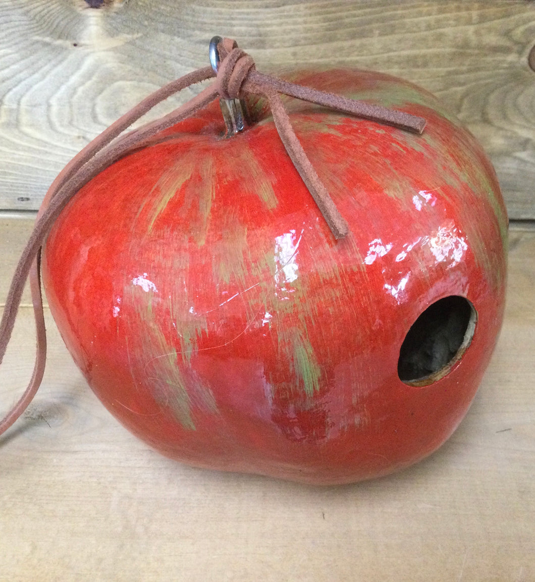 Red/Green Apple Gourd  Bird House BH017