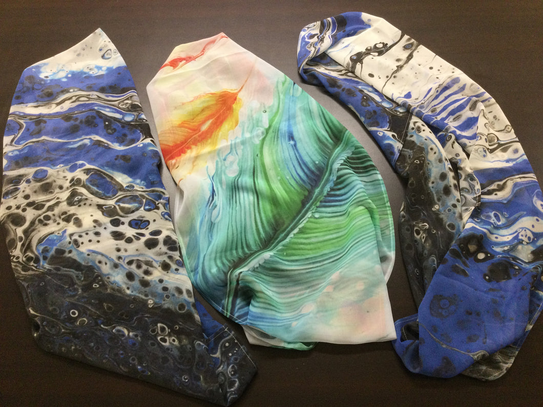 Fluid Art Dress Scarves