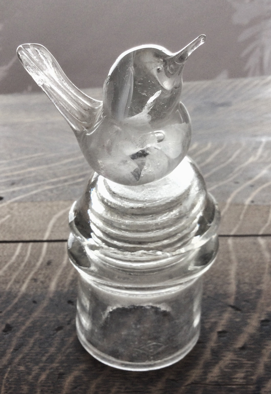 Insulator Bird - Clear Glass